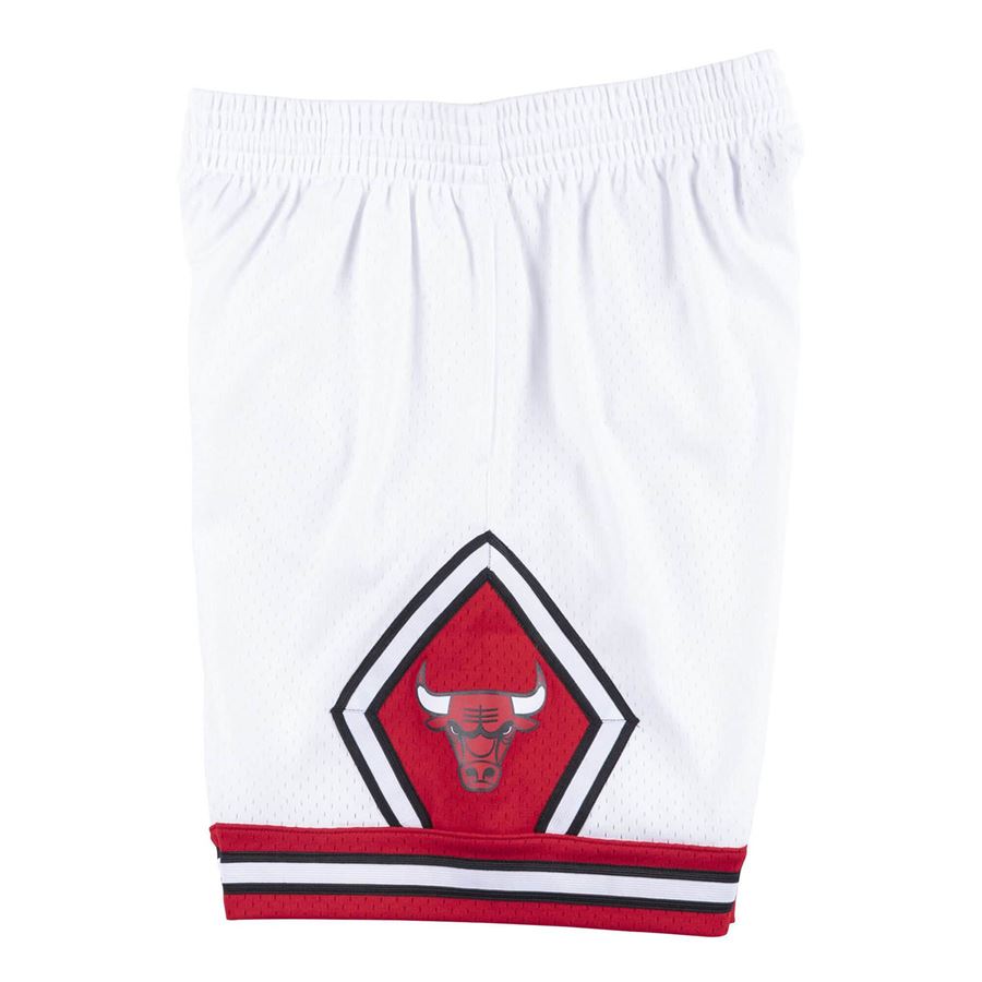 NBA Swingman Shorts Chicago Bulls 1997-98 shorts da uomo Mitchell & Ness | SMSHCP18151WHITE